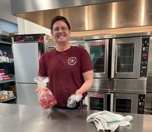 Cook Cliff Curtis in Pope Farm cafeteria