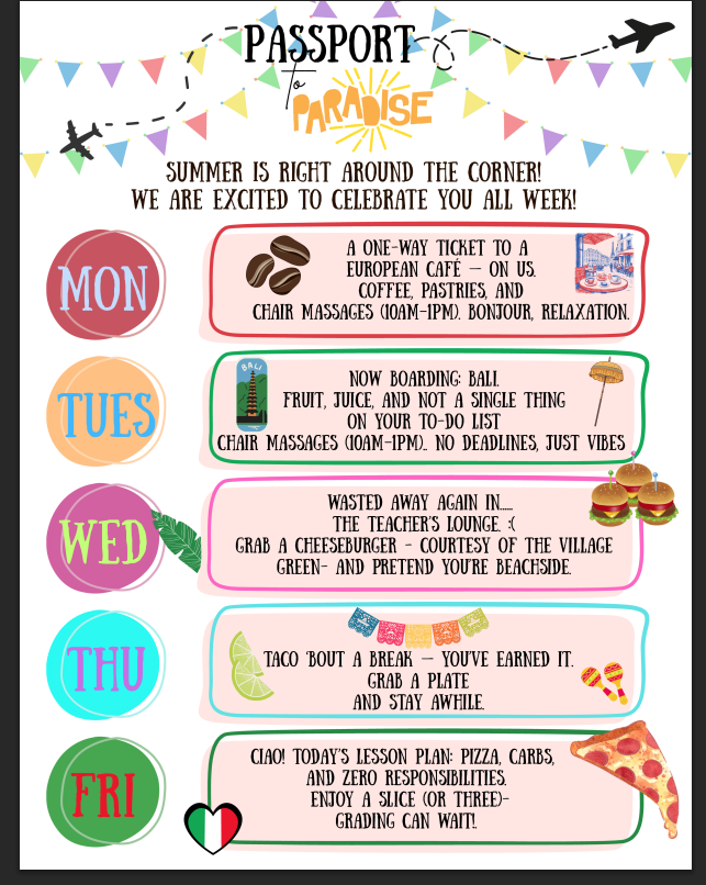 School Appreciation Flyer
