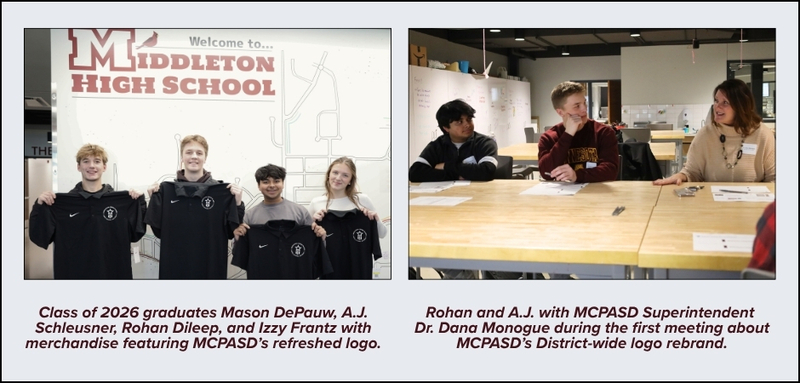 Middleton High School students during MCPASD's District-wide logo redesign process