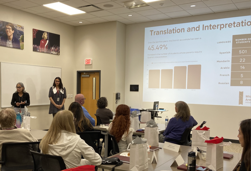 MCPASD's interpreter-translators present during an event