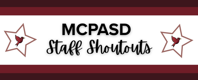 Staff Shoutouts graphic
