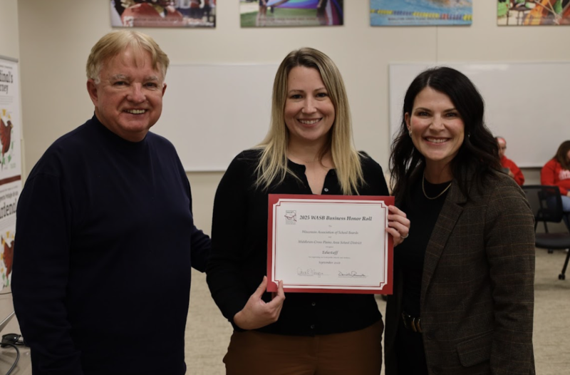 EduStaff getting a certificate from the board of education