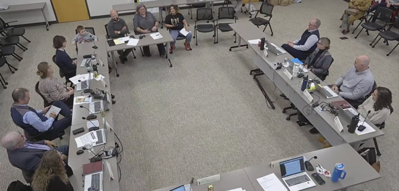 students speaking at the BOE meeting