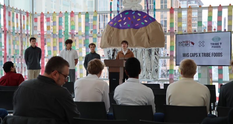 CAPS students presenting at Madison Public Library
