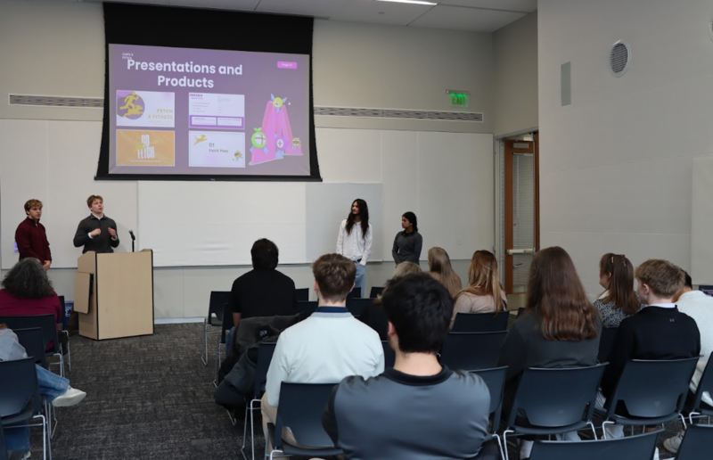 CAPS students presenting at Madison Public Library