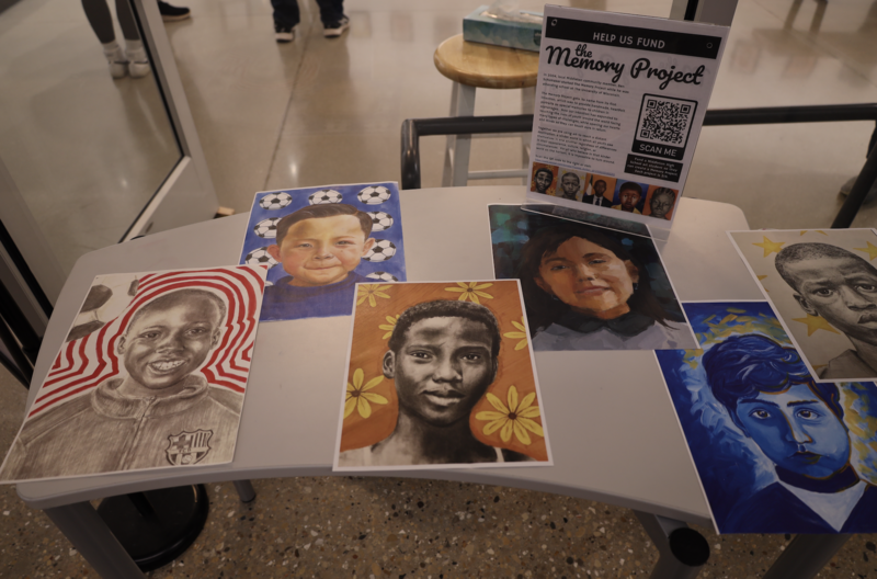 Student artwork from The Memory Project