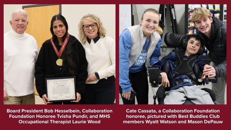 Bob Hesselbein, Tvisha Pundir, Laurie Wood, Cate Cassata, Wyatt Watson, and Mason DePauw smiling