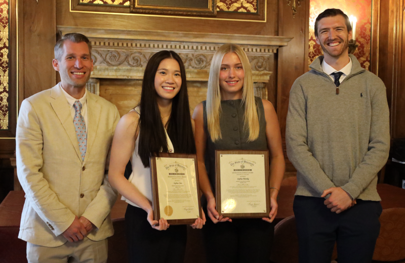 Mr. Boehm, Sophia Chen, Sophia Pientka  and Mr. Zimdars