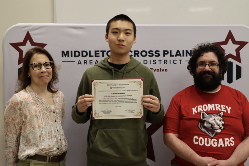 Maria Nygard, Arthur Wang, and Ben Saltzman smiling