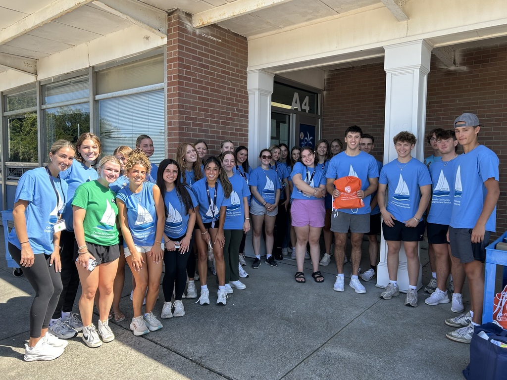 Salve Regina Day of Service Project at  MLK's Island Oasis Food Pantry at MHS