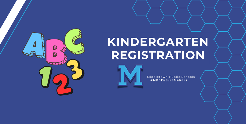 Graphic announcement for Kindergarten registration for 2026