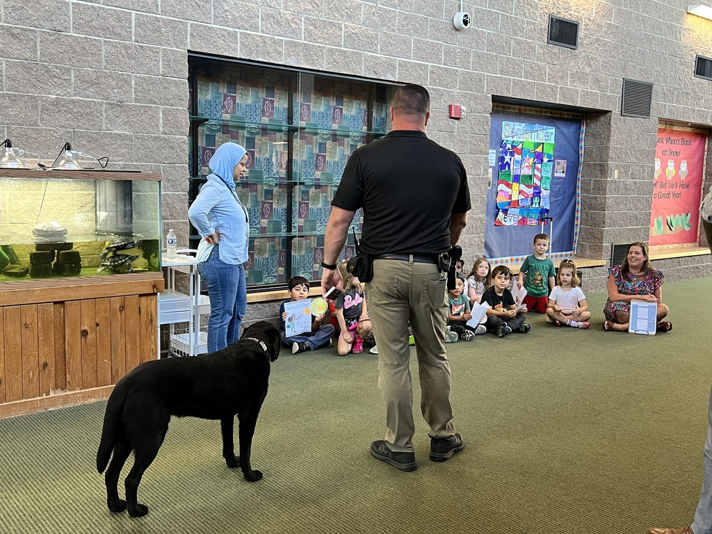 Officer Bear visits Snow School 
