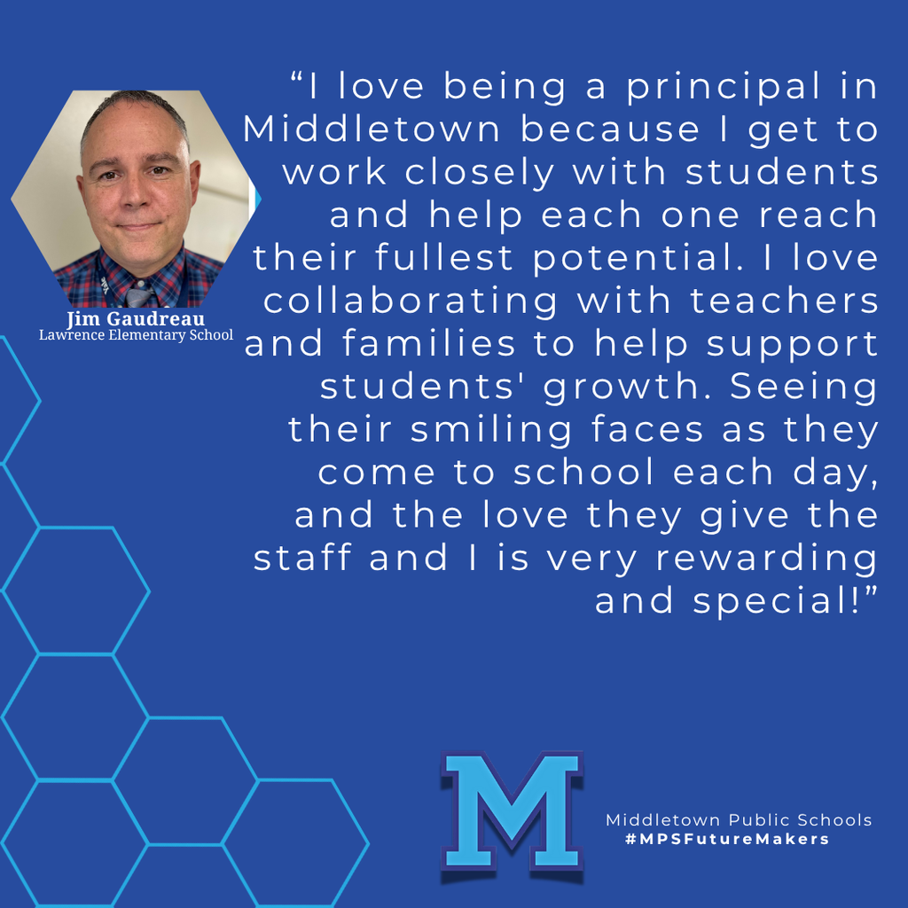 A man wearing a checkered shirt and tie in front of a plain backdrop. The image includes a quote from the woman and school branding.