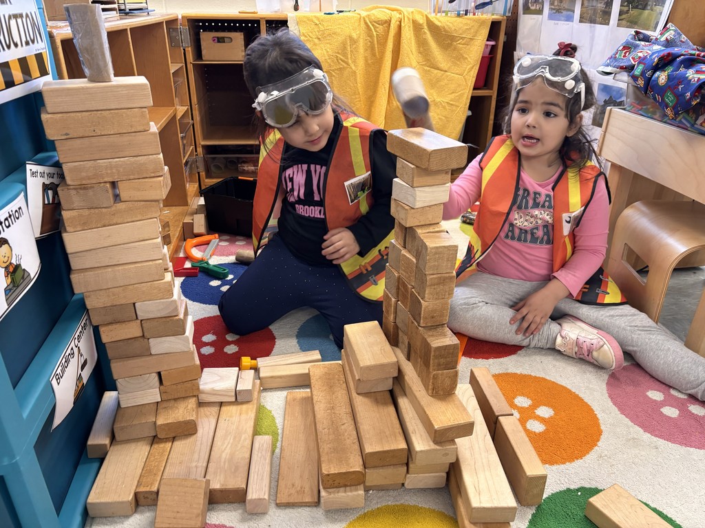 KPA students in their construction play scenario 