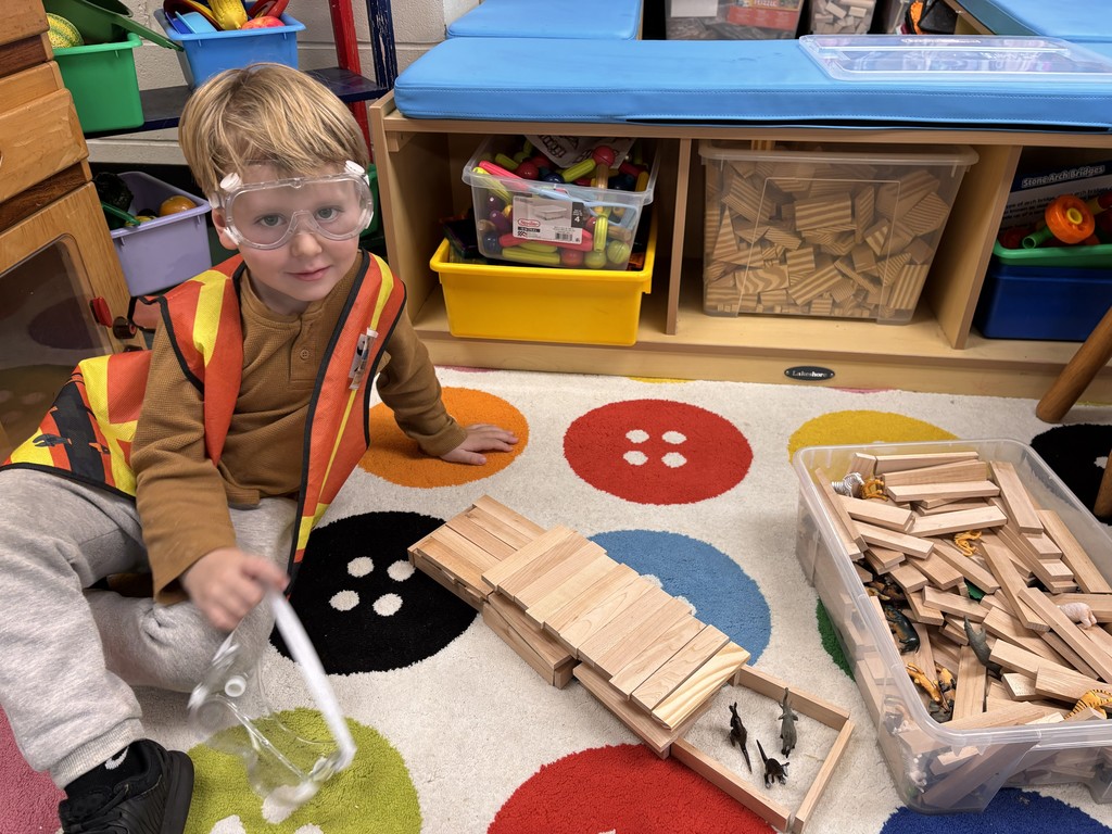 KPA students in their construction play scenario 