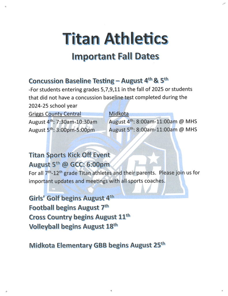 Fall Dates