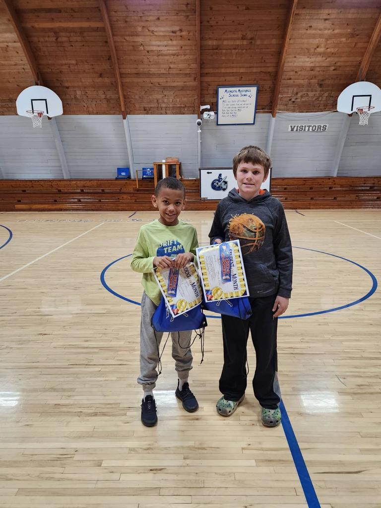 October Students of the Month for Midkota Elementary