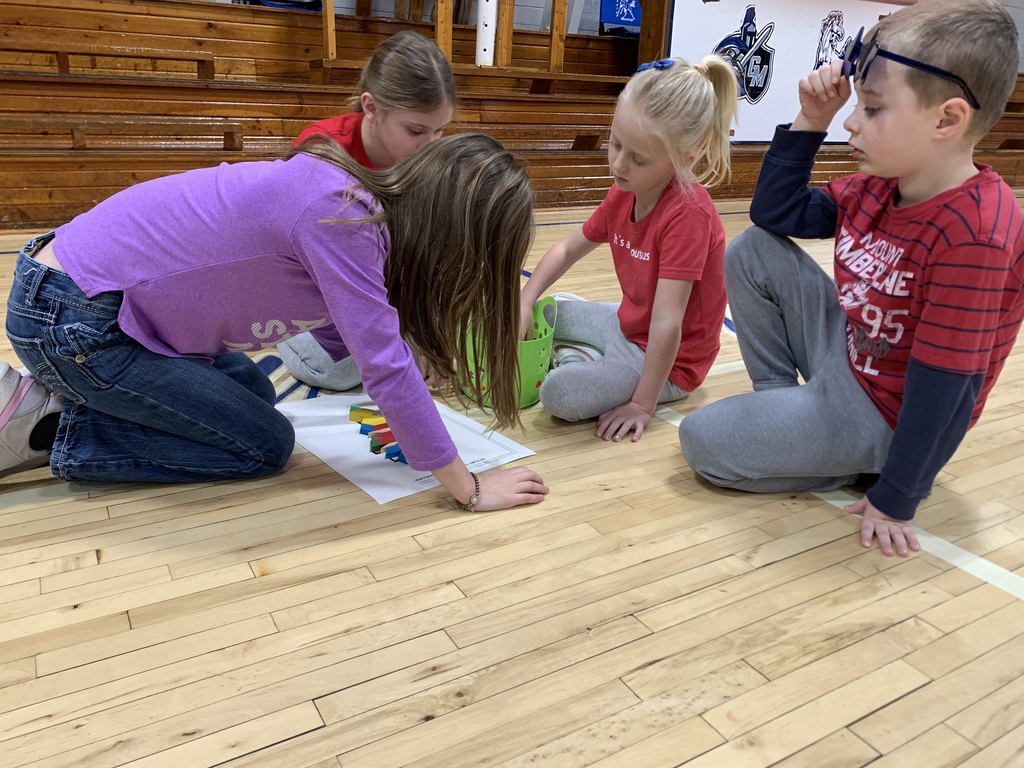 Making an Olympic Torch out of Pattern Blocks