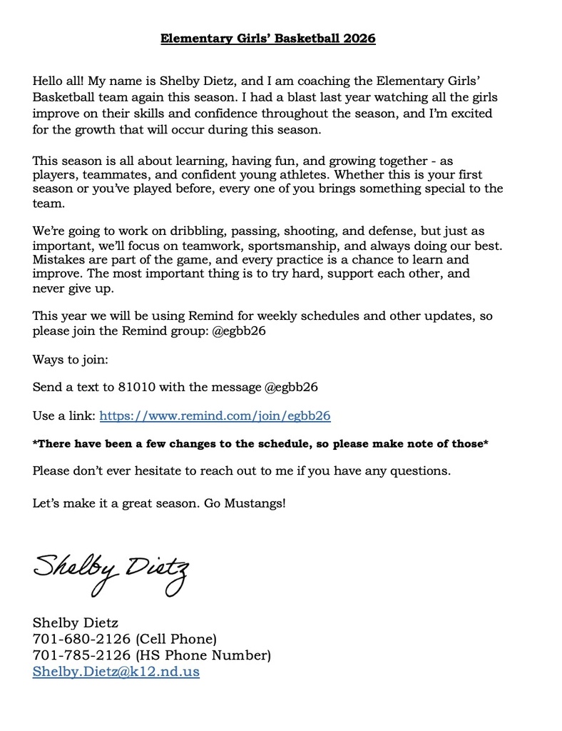 Dietz Letter
