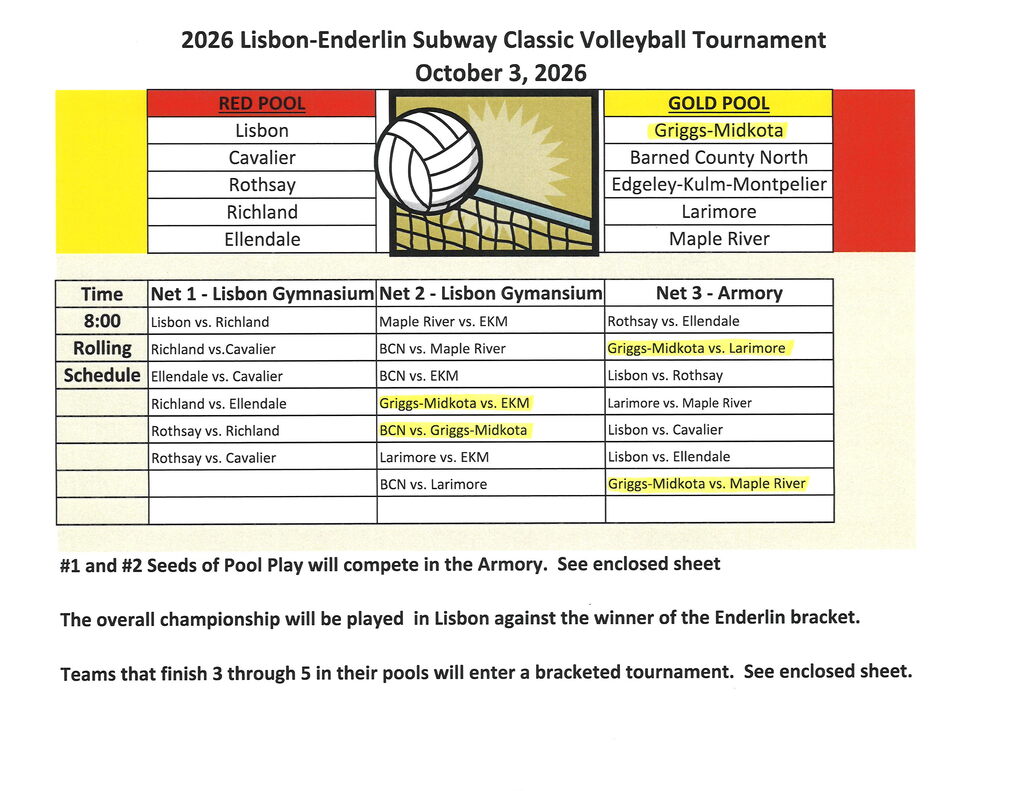 Lisbon Enderlin Tourney