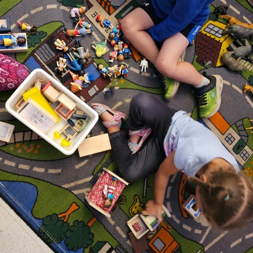 Children playing.