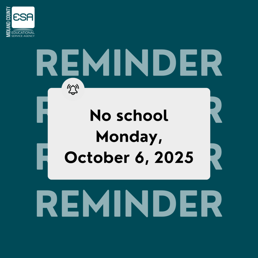 No School Monday, October 6, 2025