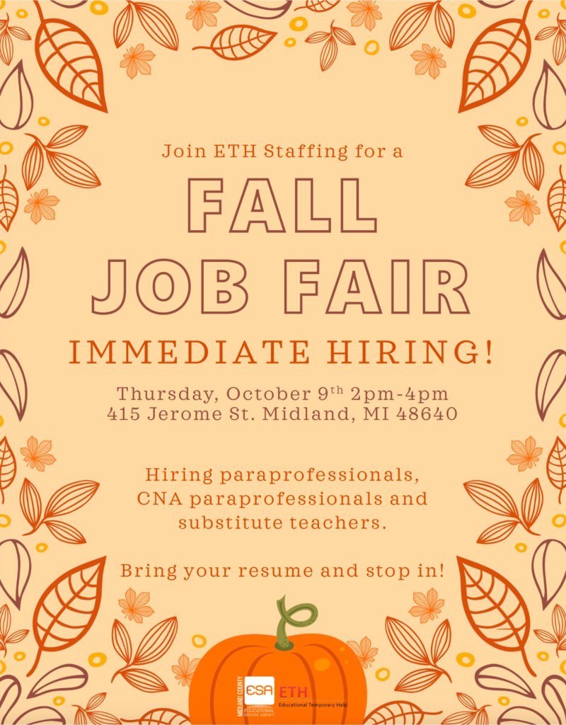 ETH Staffing Fall Job Fair