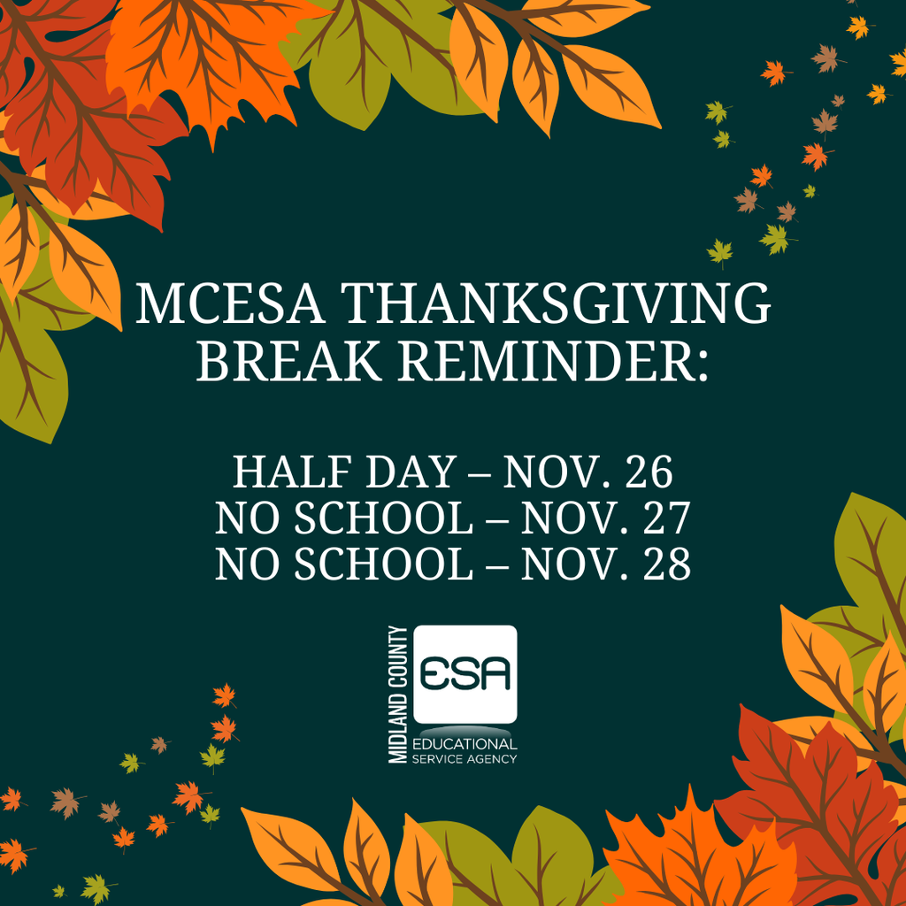 Thanksgiving Break Reminder