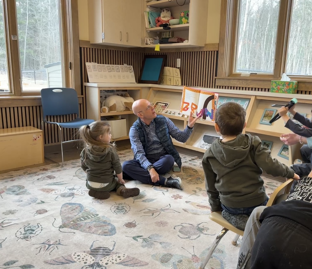 Superintendent Searles Reading Story to Students