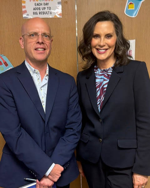 Governor Whitmer and Superintendent Searles
