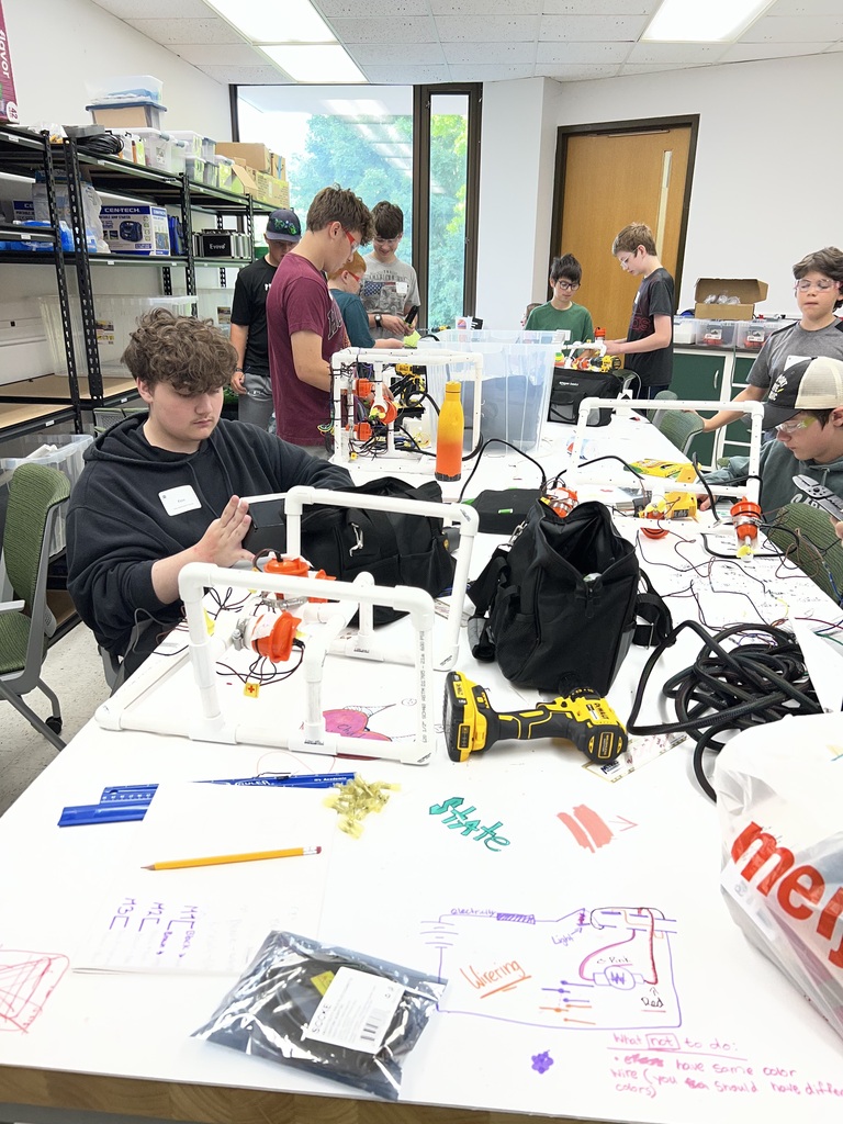 Day Two of STEM Camp Wiring Switch Boxes