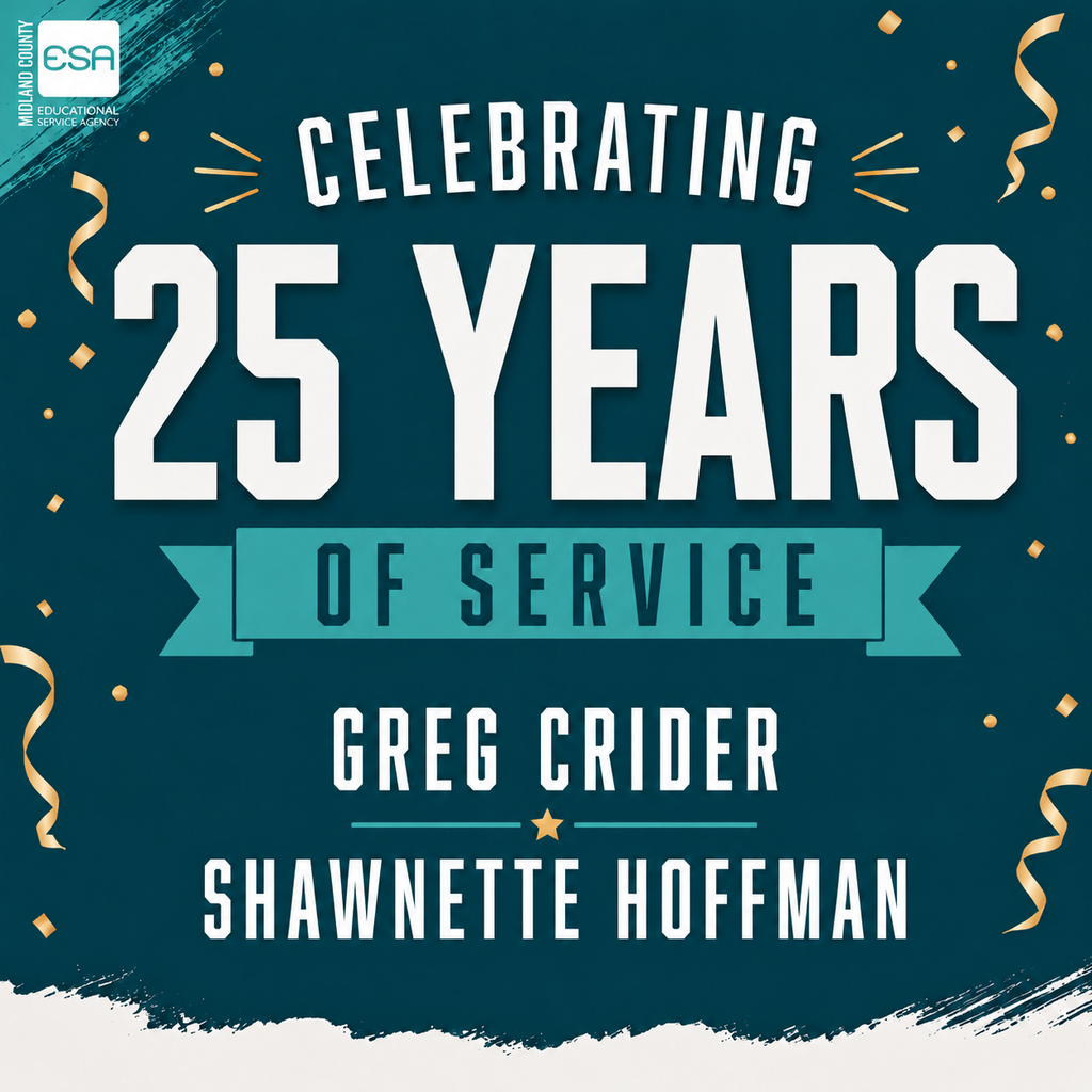 Greg Crider and Shawnette Hoffman 25 years of Service