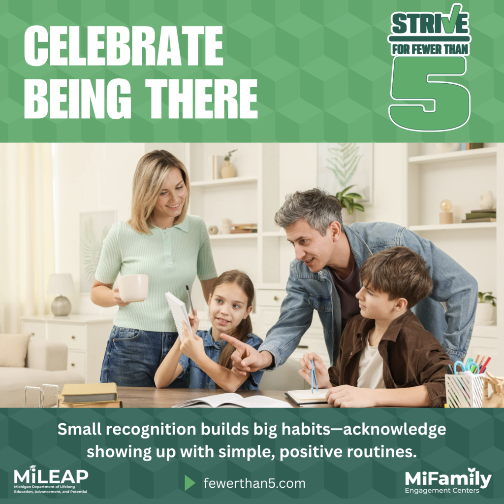 Celebrate Being There - Strive for Fewer Than 5 Campaign
