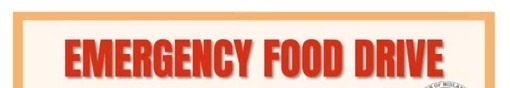 Emergency Food Drive