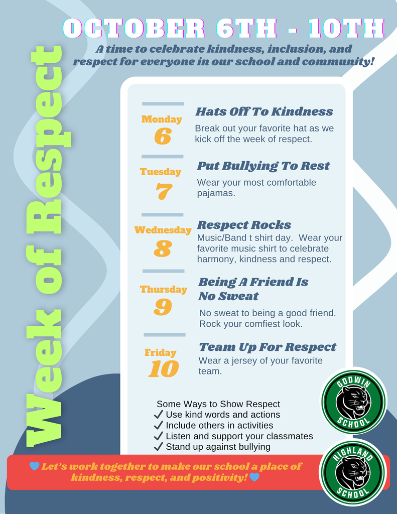 Week of Resperct Flyer 10/6-10/10