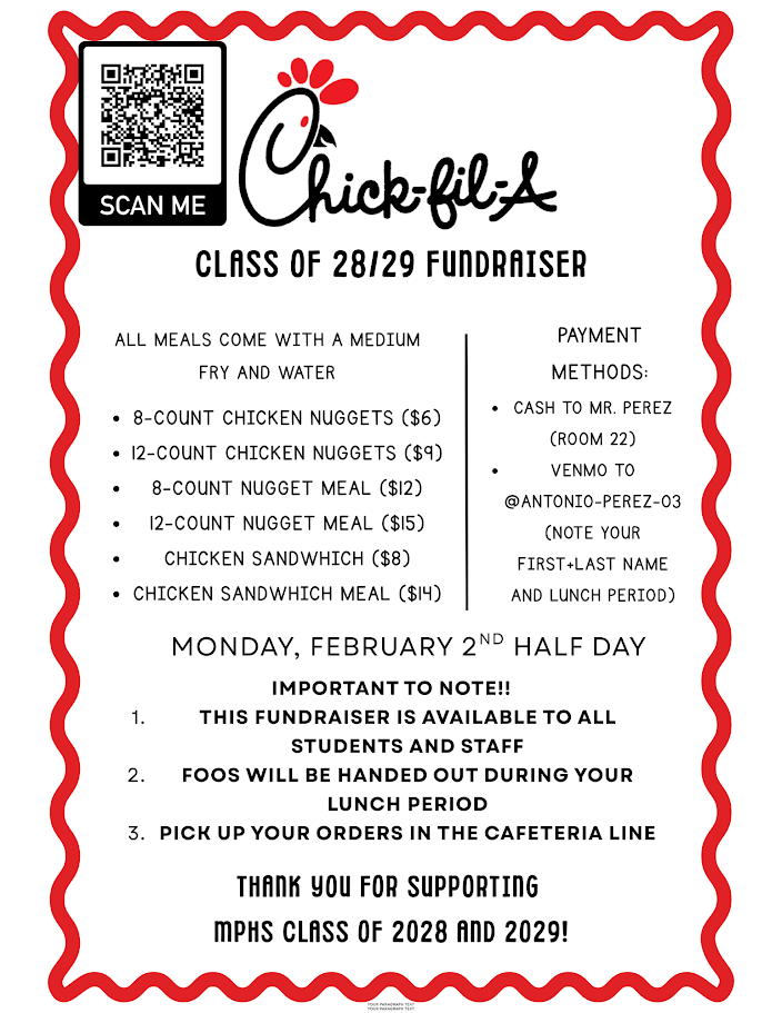 Class of 2028/2029 Fundraiser
