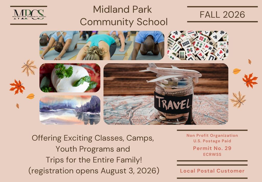 Midlandn Park Community School Fall 2026 Brochure