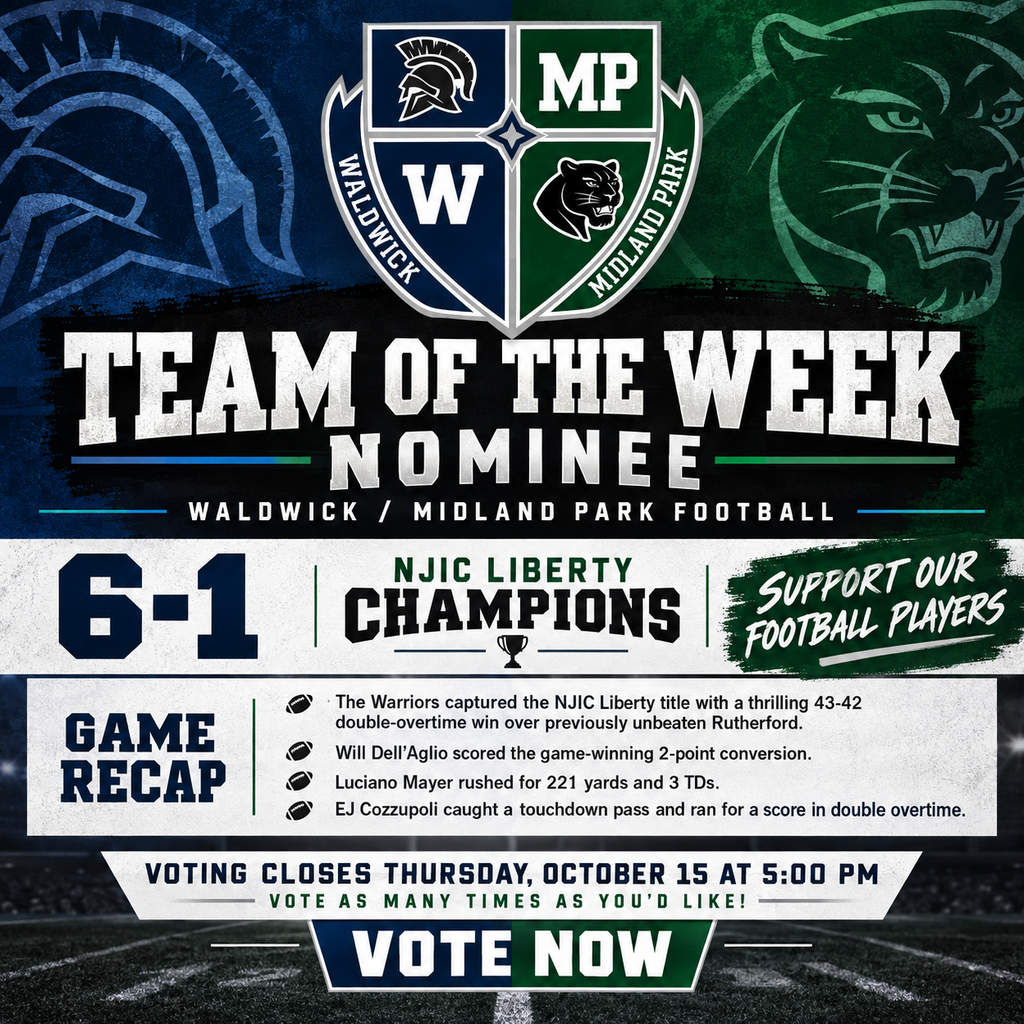VOTE MIDLAND PARK TEAM OF THE WEEK