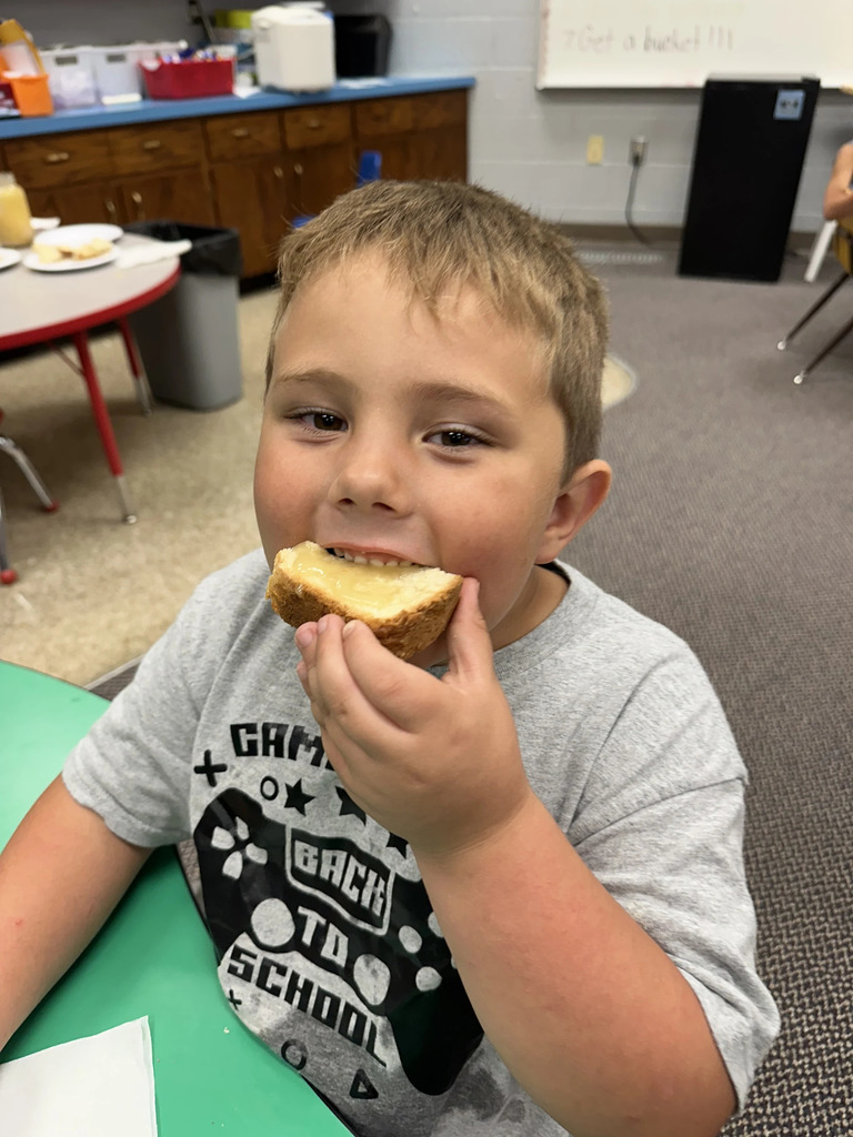 eating bread
