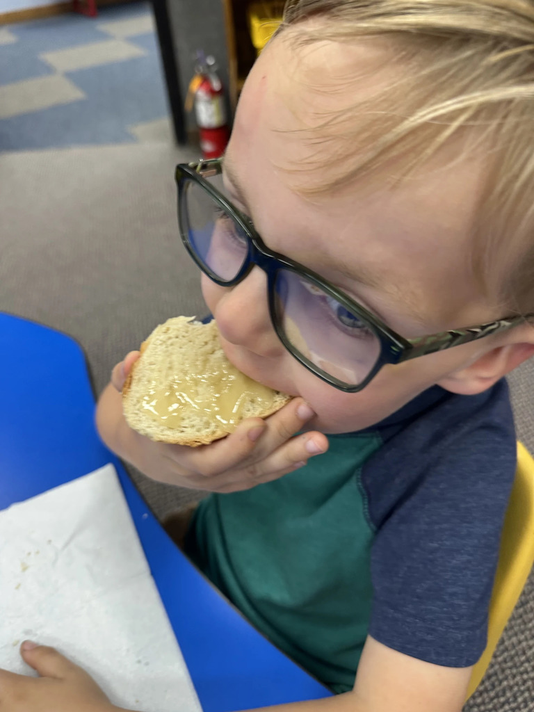 eating bread