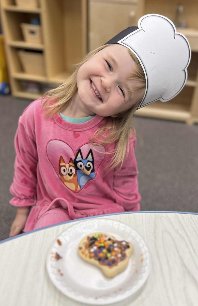 a girl and her cookie