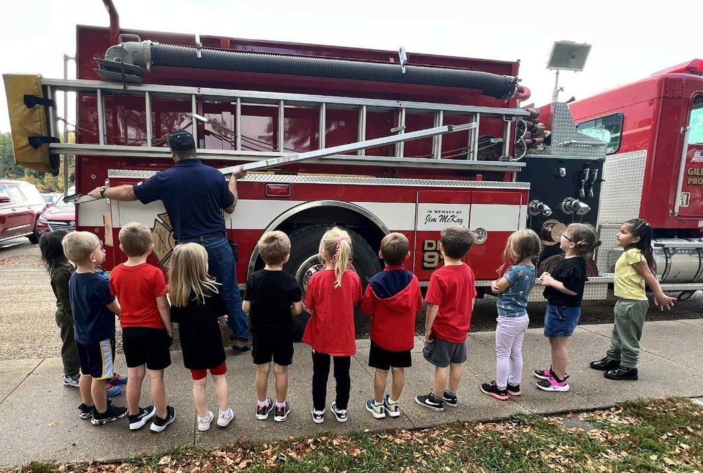 learning about the fire truck