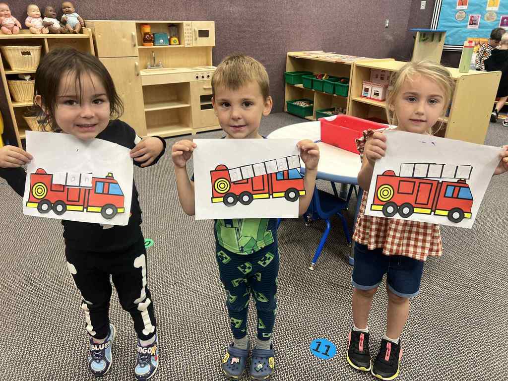 the kids and their firetrucks 