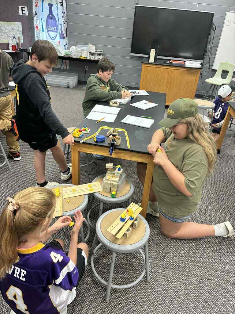 groups working with simple machine