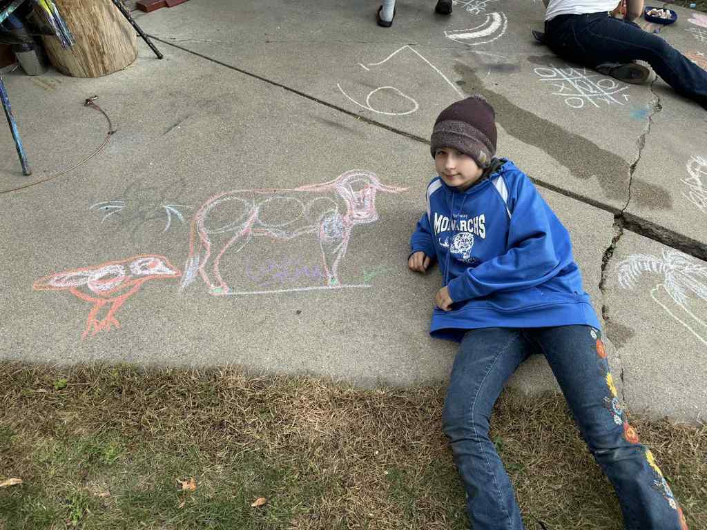 sidewalk art