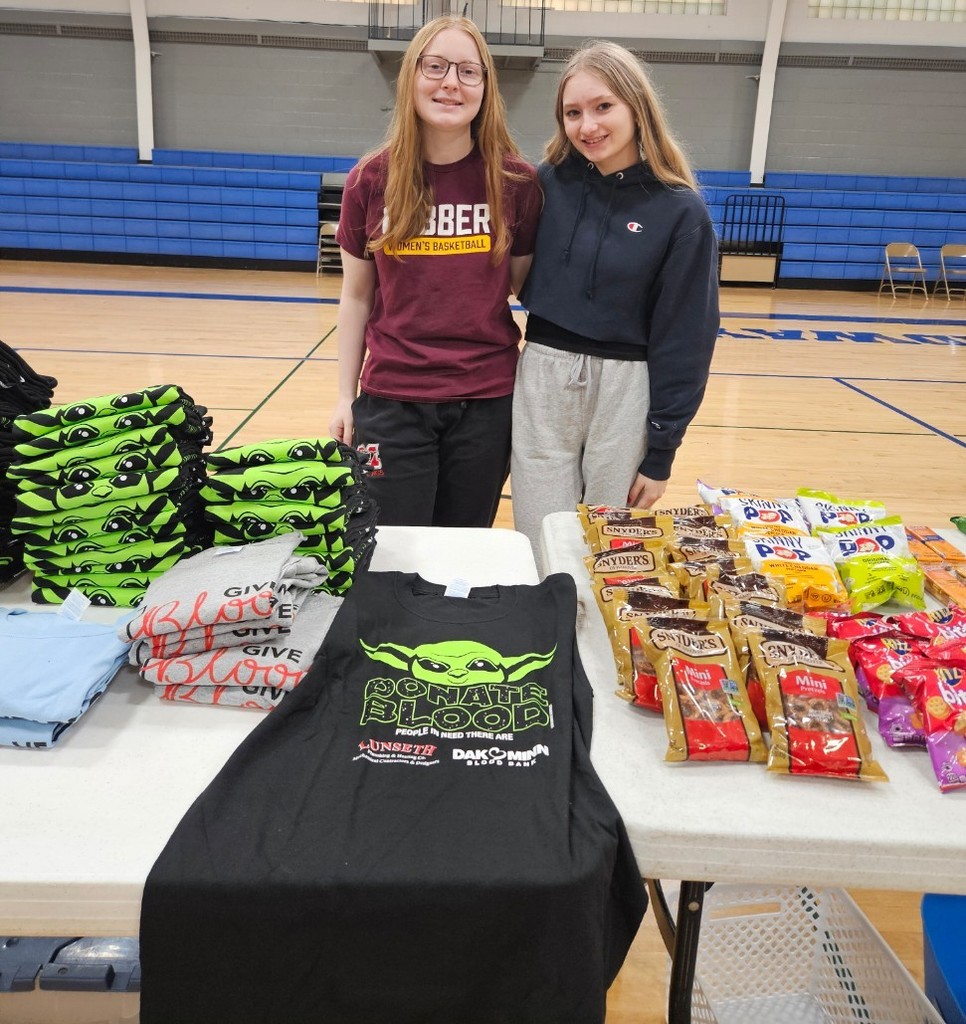 the 2 girls that ran the blood drive.