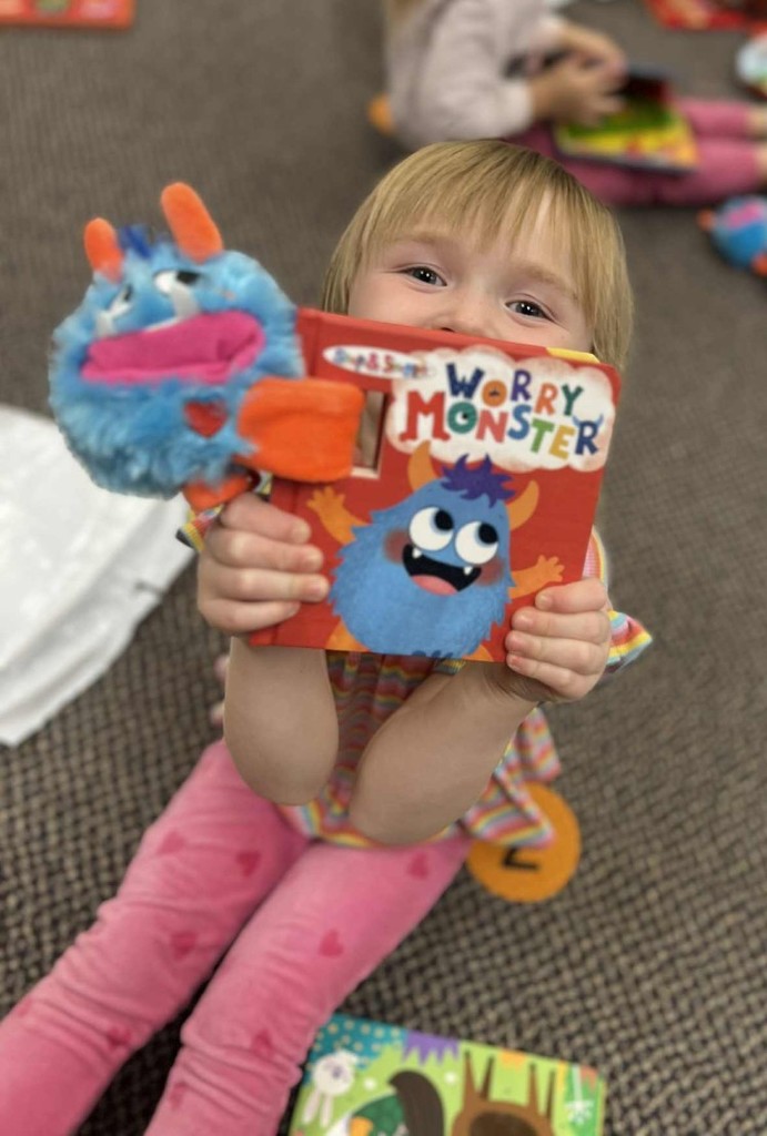a girl and her book