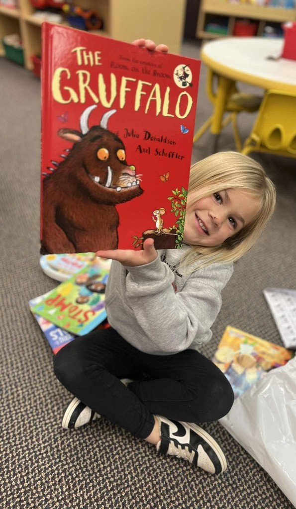 a girl and her book