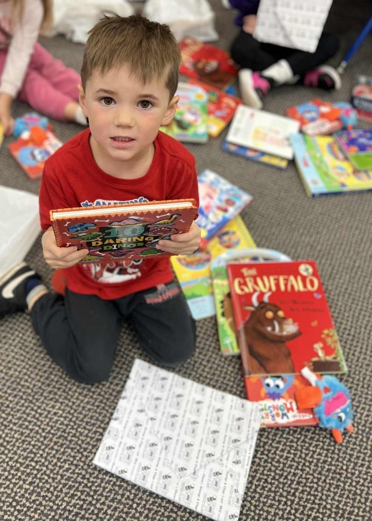 a boy and his books