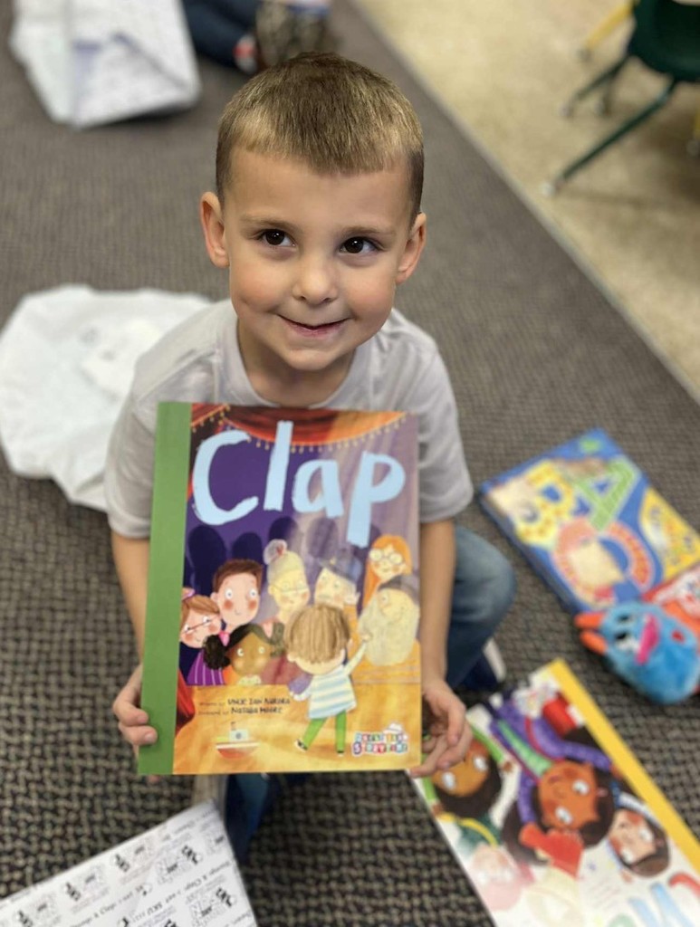 a boy and his book